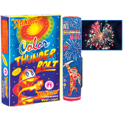 STANDARD-1 3/4 COLOR THUNDER BOLT